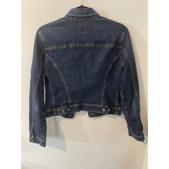 Y2K Gap Jacket Adult Small Blue Denim Trucker Button Up Casual Women - Picture 4 of 7